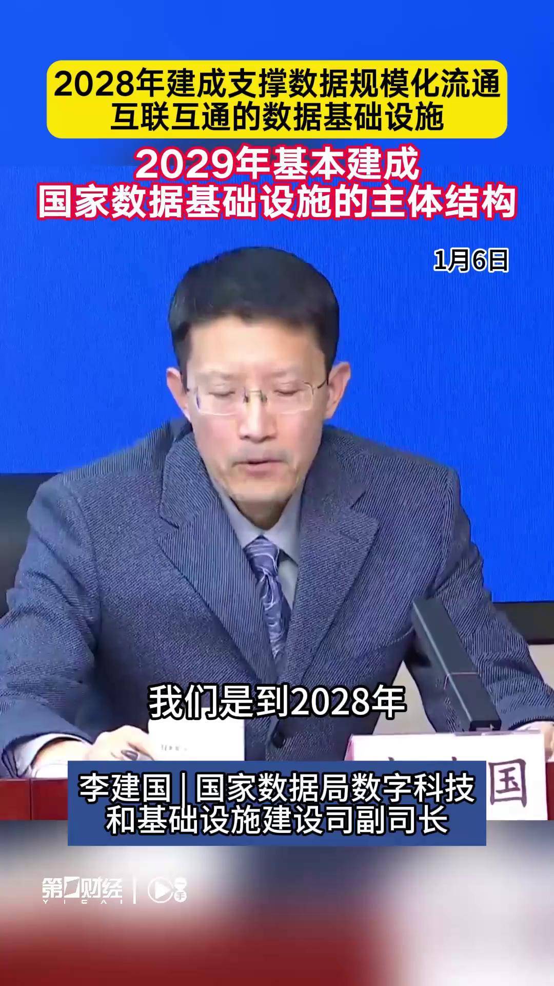 三部门：到2029年基本建成国家数据基础设施主体结构