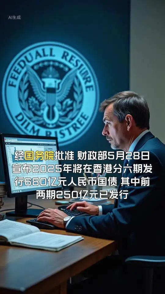 中央政府将在澳门发行60亿元人民币国债