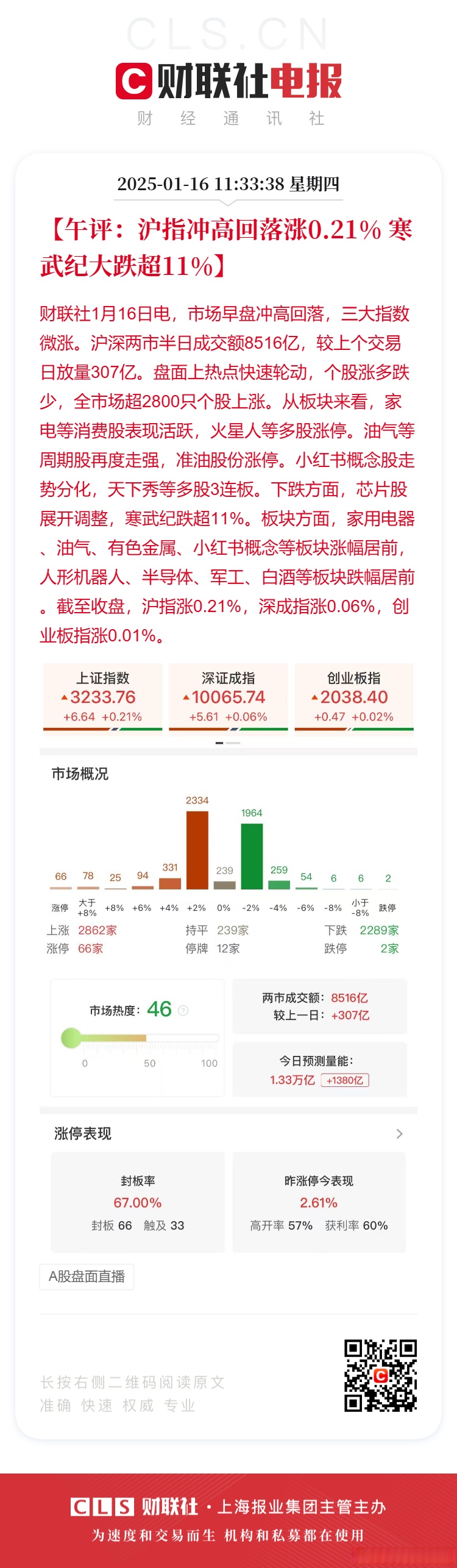 见证历史!沪指收创十年新高、寒武纪站上千元、白酒股连续大涨,三件事竟同日发生