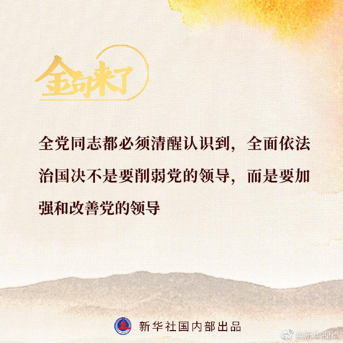 习近平对全面依法治国工作作出重要指示