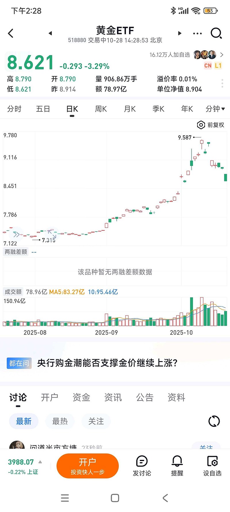 又一位公募掌舵人到龄退休;9月以来黄金ETF规模增长超209亿元